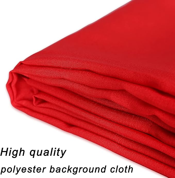 GFCC 6FTX9FT Red Backdrop Background - for Photography Photo Booth Backdrop for Photoshoot Background Screen Video Recording Parties Curtain | Versatile Screen for Studio, Video Recording, Portrait, Parties, Non-Reflective, Polyester, Easy Hang, High D... - Image 6
