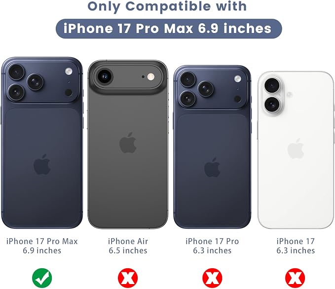 Maxdara for iPhone 17 Pro Max Screen Protector (6.9 inches) | iPhone 17 Pro Max Back Screen Protector and Front Screen Protector with Camera Protector, 9H Hardness - Image 2