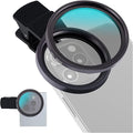 67mm CPL Filter for iPhone & Android, Phone Polarizing Lens Kit with Clip-On Adapter to Eliminate Glare & Reflections for Professional Car Photography, Water, and Scenery, Travel Case Included by RiNTREE