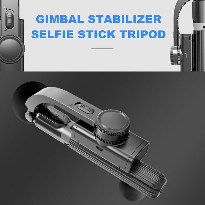 Gimbal Stabilizer for Smartphone ，with Retractable Selfie Stick and Tripod，1-Axis Multifunction Remote 360°Automatic Rotation， Auto Balance for iPhone/Android - Image 7
