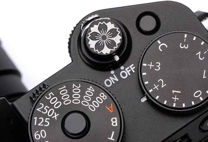 Camera Metal Hot Shoe Cover Shutter Buttons Protector for Fuji X100VI X100V X-T4 X-T3 XPRO3 XPRO2 for Nikon ZF Z5 Z6 Z6II (Black-Shutter Decorative Button) - Image 3
