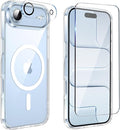 for iPhone Air Case Clear,Magnetic iPhone Air Case with Screen Protector & Camera Protector [Compatible with MagSafe], Shockproof TPU Cover for iPhone 17 Air Phone Cases-Transparent by Unknown