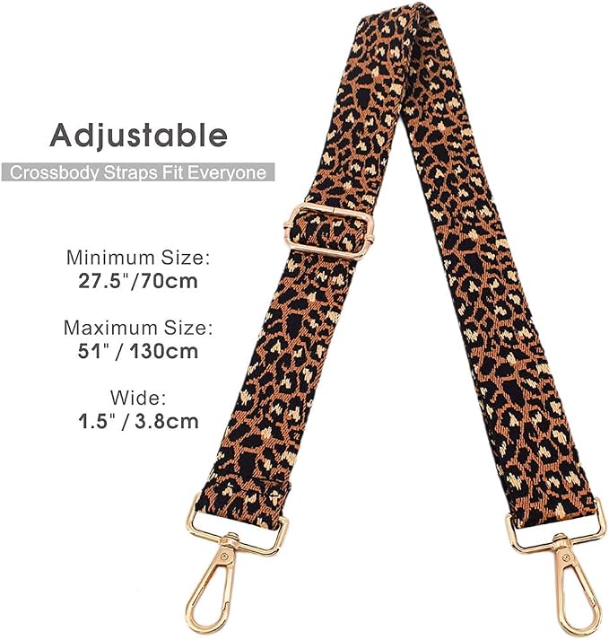 Replacement Purse Strap Shoulder Strap Adjustable Crossbody Strap for Women Crossbody Wide Shoulder Bag - Image 3