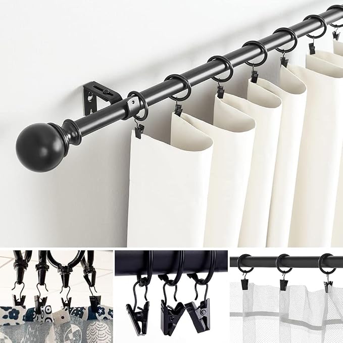Curtain Clips, 100 Pack Metal Clips for Party Decor Hanging Photo Camping Tents Arts Crafts Display, Black - Image 5