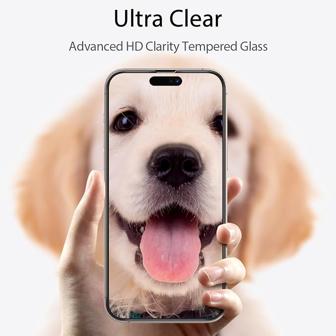 3 Pack Privacy Screen Protector for iPhone 16+3 Pack Camera Lens Protector with Tempered Glass,Touch Sensitive and Case Friendly(iP-16 - Image 9