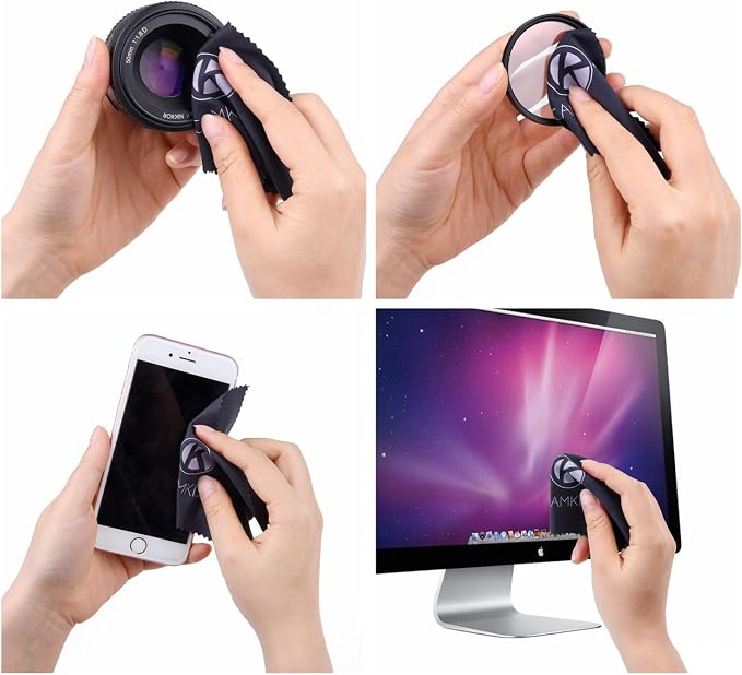 Camkix Lens and Screen Cleaning Kit - 2X Cleaning Spray 2X Microfiber Cloth - Perfect to Clean The Lens of Your DSLR and Compatible with Your Camera, Smartphone, Tablet, Notebook, etc. - Image 4