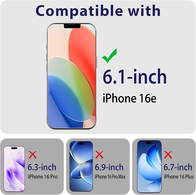2+2 Pack Screen Protector for iPhone 17e/iPhone 16e Tempered Glass | with Camera Lens Protector, 9H Hardness, Anti Scratch, Bubble Free - Image 2