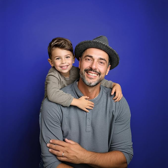 Kate Seamless Paper Backdrop Blue Paper Backdrop for Photoshoot (86''x32.8' Royal Blue) - Image 6
