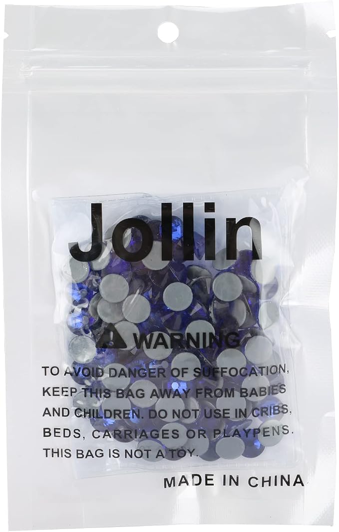 Jollin Hotfix Rhinestones Flatback Crystal Gems 8.4mm SS40, Sapphire | 144pcs Hot Fix Crystals Glass Rhinestones for Bedazzling, Crafting, Clothes, Shoes & Accessories DIY Decoration - Image 7