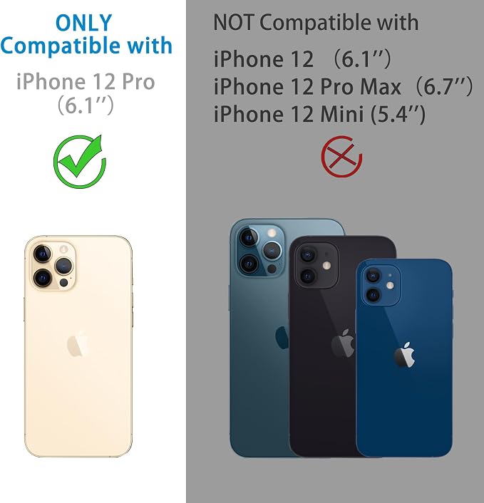 Dengduoduo 3 Pack Tempered Glass Camera Lens Protector for iPhone 12 Pro 6.1", Bling Glitter Sparkle, Ultra HD, 9H Hardness, Anti-Scratch, Case Friendly, Easy to Install [No Affect on Night Shots] - Image 2