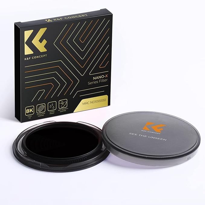 K&F CONCEPT 77mm ND100000(16.6 Stops) High Definition ND Lens Filter | Optical Glass Fixed Neutral Density Lens Filter with 28 Multi-Layer Coatings (Nano X Series) FN706 - Image 5