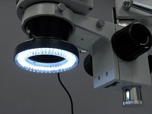 AmScope LED-144A 144-LED Lighting-Direction-Adjustable Microscope Ring | Stereo Zoom Microscope Built-In LED Illumination - Image 6