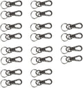 Foto&Tech Small Quick Release Adapter Clip for Camera with Round Lugs for Camera Strap, 33lb Breaking Force (10 Set, Gray) by FOTO%26TECH