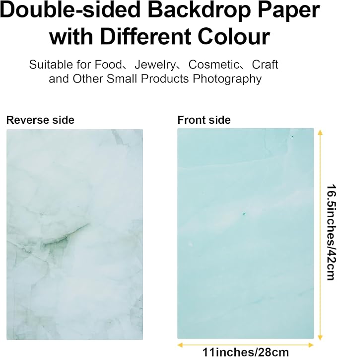 Meking 9PCS 16Patterns Product Photography Backdrops（16.5X11inch） | Photo Background Flat Lay Tabletop Photo Backdrops for Food/Makeup/Jewelry Photography - Image 8