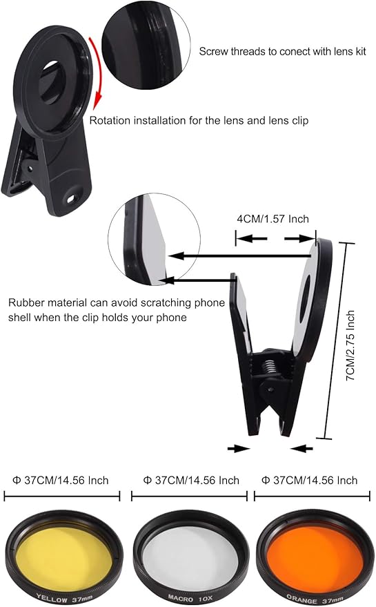 Aquarium Choice Coral Lens Filter Kits for Phone - Image 2