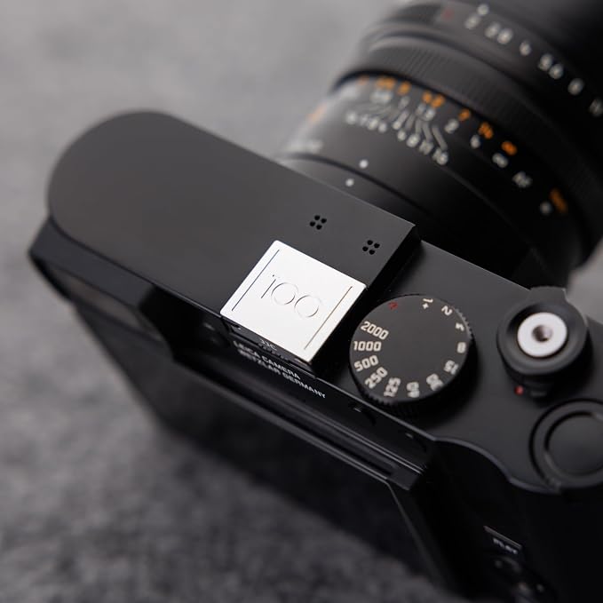 Upgraded Q3 43 Metal Hot Shoe Cover Protector Cap for Leica Q3 43 Q2 Camera | Hotshoe Cover with Full-Coverage Design & Silicone Cushion, Limited Edition for Leica 100th Anniversary,Q3 43 Accessories - Image 8