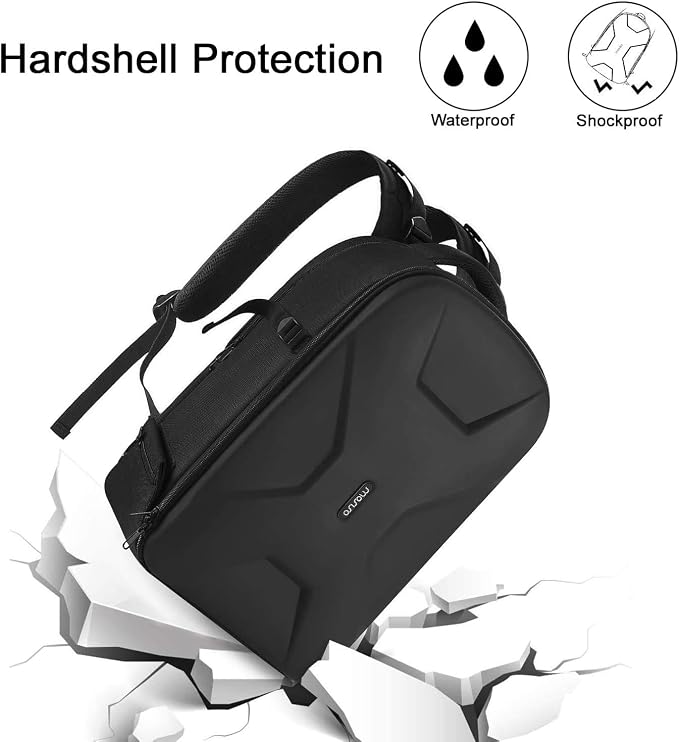 MOSISO Camera Backpack, DSLR/SLR/Mirrorless Photography Camera Bag | Waterproof Hardshell Bag with Insert&Tripod Holder&Laptop Compartment Compatible with Canon/Nikon/Sony, Black - Image 3