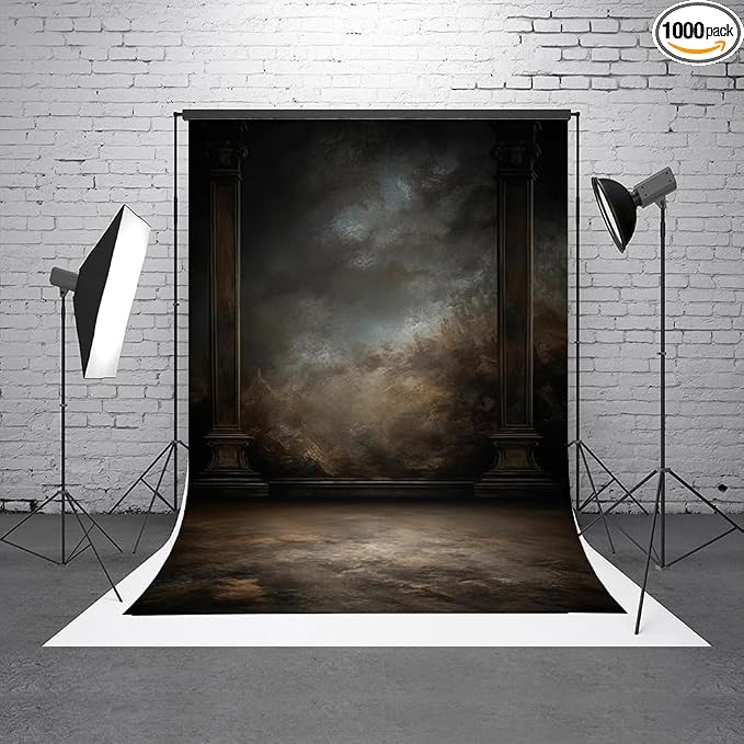 8x10ftDark Vintage Photography Backdrops Portrait Photo Backdrop Wedding Bridal Show Birthday Background for Studio Props by HMTFOTO