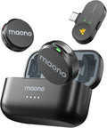 MAONO Wave T5 Wireless Lavalier Microphone for iPhone15/16/17 Android Phone | Magnetic Lapel Mini Mic with 48KHz 24Bit Audio, AI Noise Cancelling,Mute,1000ft for Podcast Video Record Vlog Content Creator by MAONO
