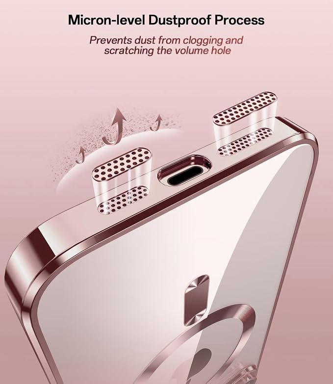 Magnetic Glossy Case for iPhone 17e,iPhone17e/16e Phone Case Slim Clear Luxury with Screen Protector & Camera Protector [Compatible with MagSafe], Shockproof Cover for iPhone Case 17e-Purple - Image 5