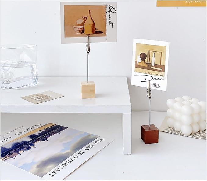 6-pcs Creative DIY Decoration for Accessories, Photo Clip Holder, Home Decoration Accessories, Suitable for Birthday Parties, Family Gatherings, Christmas Decoration, Wedding Digital Card Display - Image 2