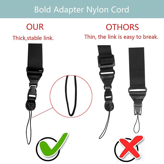 3 Pack Adjustable Shoulder Strap, iPad Strap Nylon Neck Lanyard | for iPad/Samsung Tablet Case,Camera Binocular Crossbody Laptop Luggage Bag - Image 7