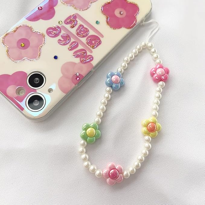 Beaded Camera Wrist Strap Cute Digital Camera Charm Lanyard, Phone Wristlet Charms, Phone Chain for Camera - Image 2