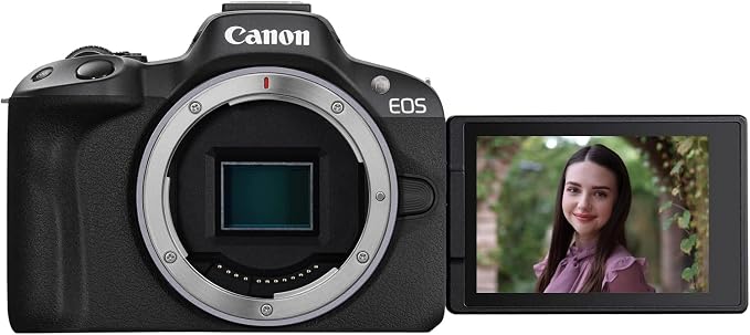 Canon EOS R50 Mirrorless APS-C Interchangeable Lens Camera Body Black 5811C002 Bundle with Deco Gear Photography Bag + 2 x Battery + 2 x 64GB Memory Cards + Photography Pro eBook + Accessories Kit - Image 2