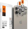 Spigen Camera Lens Protector for iPhone 16 Pro Max - Natural Titanium | GlasTR EZ Fit Optik Pro, 9H+ Tempered glass, Scratch resistant, Auto-align tray, Original photo quality, Case-friendly, 2Pack by Unknown