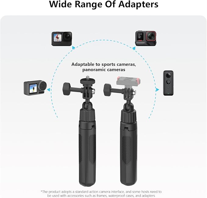 40cm/15.75" Selfie Stick Tripod Stand for GoPro Insta360, Mini Extension Rod Handle Grip for DJI Osmo 360 Nano, Action 6 5 Pro 4 3, Pocket 4 3, Ace Pro2, Go Ultra, Go 3S, X5 X4 X3 Accessories - Image 7
