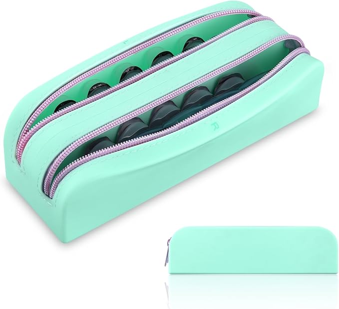 AITIME Disposable Daily Contact Lens Organizer Dispenser with Labeled R&L | Contact Lens Travel Case Holder 40 Lens,Color Contact Lens Storage Bag Kit by AITIME