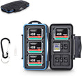 JJC CF Card Case SD Card Case Micro SD Card Case TF Card Case CF Card Holder SD Card Holder Micro SD Card Holder TF Card Holder for 6 CF & 12 SD & 18 Micro SD Card,Water-Resistant and Shockproof | 36 Slots CF Card Storage Case, IPX6 Water-Resistant & S... by JJC