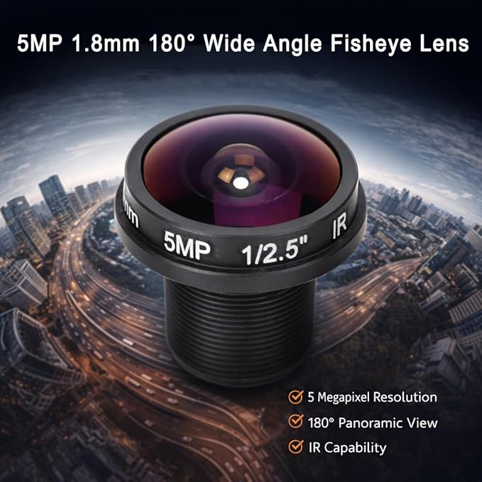 Sonew 1.8mm 180° Wide Angle Board Lens, HD 5mp Fisheye View CCTV Wide Angle Camera for CCTV Cameras - Image 6