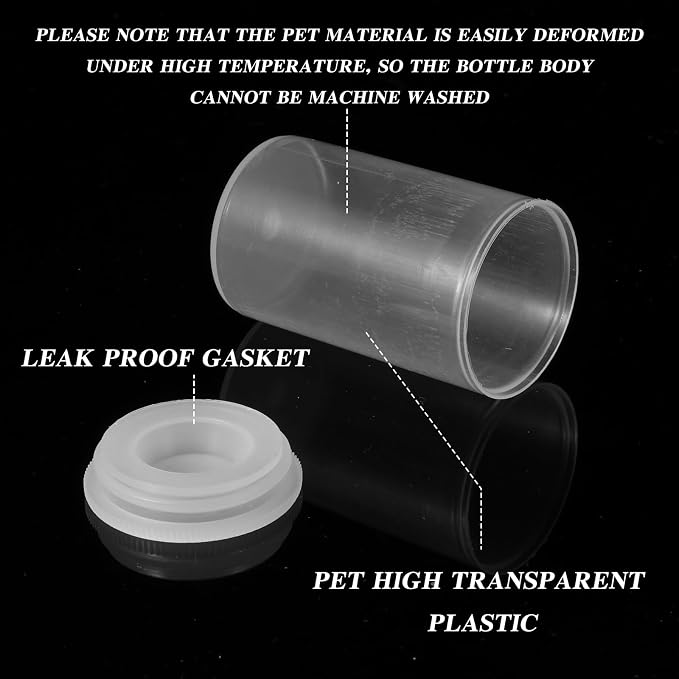 100 Pieces Film Canisters with Caps 35 mm Plastic Empty Camera Reel Storage Containers Case with Lids for Small Accessories Rockets Experiment Fish Hook Film Keys Coins Art Beads (Clear) - Image 3
