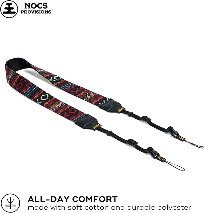 Nocs Provisions NocLoc Woven Tapestry Strap, Binocular & Camera Carry Accessory for All‑Day Comfort Hold - Thicket - Image 2