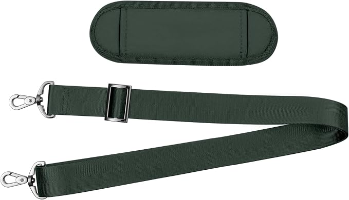 MOSISO 56 inch Shoulder Strap, Adjustable Soft Universal Non-Slip Strap | Thick Replacement Strap, Fit Padded with Metal Swivel Hooks for Laptop Shoulder Bag/Laptop Messenger Bag, Emerald Green - Image 5