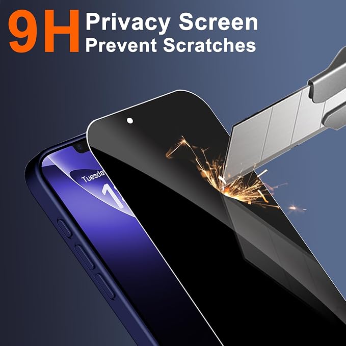 Magnetic for iPhone 17e Case & iPhone 16e Case, Blue | Full Camera Protection, Privacy Screen Protector, Compatible with MagSafe, Translucent Matte Shockproof Cover for 17 e 16 e - Image 7