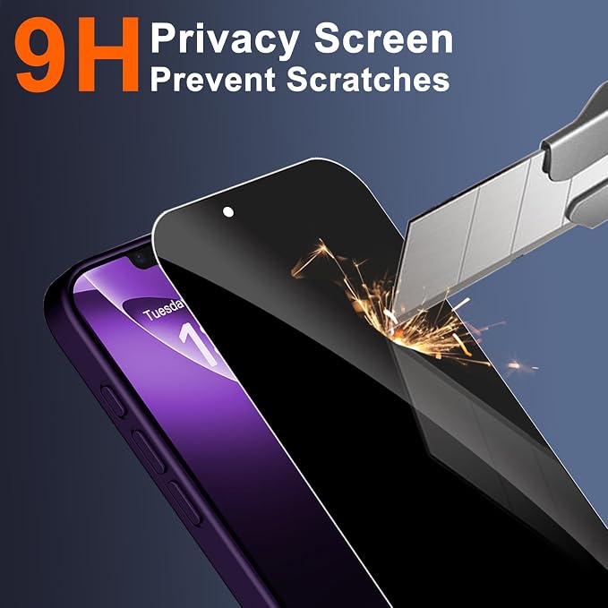 Magnetic for iPhone 17e Case & iPhone 16e Case, Purple | Full Camera Protection, with Privacy Screen Protector, Compatible with MagSafe, Matte Shockproof Cover for 17 e / 16 e - Image 7