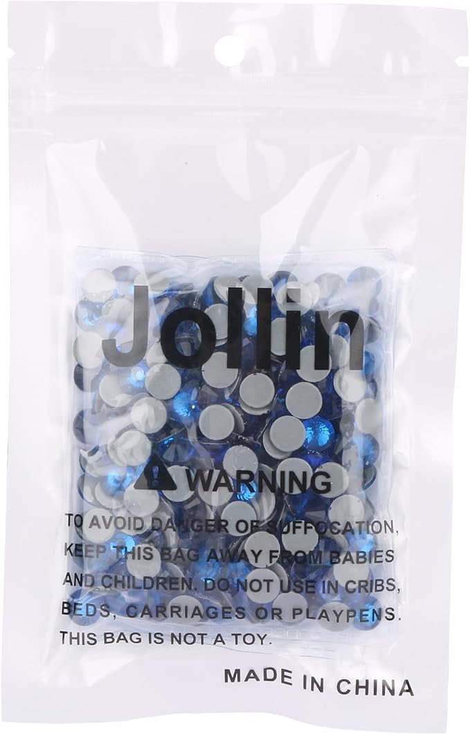 Jollin Hotfix Rhinestones Flatback Crystal Gems 7.2mm SS34, Capri Blue | 288pcs Hot Fix Crystals Glass Rhinestones for Bedazzling, Crafting, Clothes, Shoes & Accessories DIY Decoration - Image 6