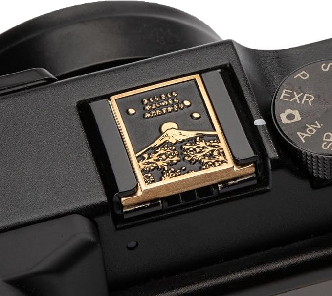 Falling Cherry Blossoms Camera Metal Hot Shoe Cover for Fujifilm xpro2 xpro1 x100vi xe5 xt5 xt4 xt3 for Nikon zf zfc df (Copper Alloy-Hot Shoe Cover) - Image 2