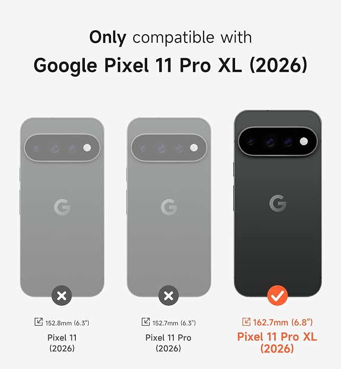 SURITCH for Google Pixel 11 Pro XL Phone Case, Compatible with MagSafe, Protective Cover with Camera Cover & Adjustable Metal Kickstand for Pixel 11 Pro XL 2026 -Dark Blue - Image 2
