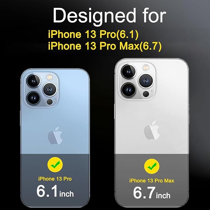 Ferilinso Camera Lens Protector for iPhone 13 Pro/13 Pro Max,Tempered Glass | 3 Pack, 9H+ Military-Grade Shatterproof Camera Cover, Case Friendly, HD, Anti-Scratch, No Flash Glare for Night Shooting - Image 2