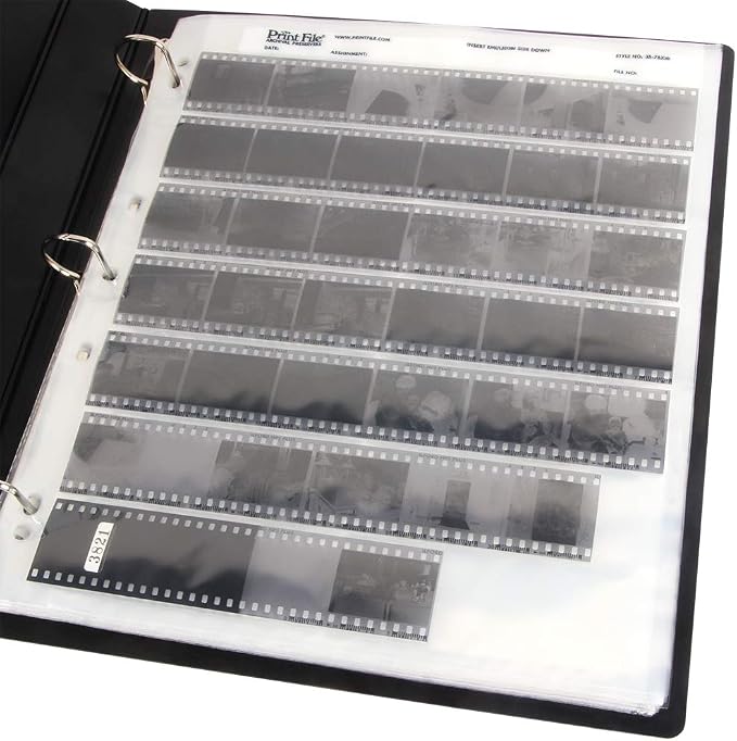 Acid Free Archival Film Bag Album Film Protector Storage Box Archival 3 Ring Binder for Printfile Standard 135 35mm 120 4x5 8x10 Negative Pages Film Bag - Image 6