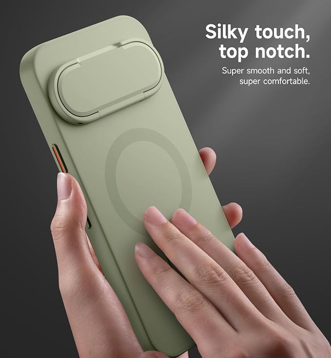 SURITCH for Google Pixel 11 Pro XL Phone Case, Compatible with MagSafe, Protective Cover with Camera Cover & Adjustable Metal Kickstand for Pixel 11 Pro XL 2026 -Sage Green - Image 5