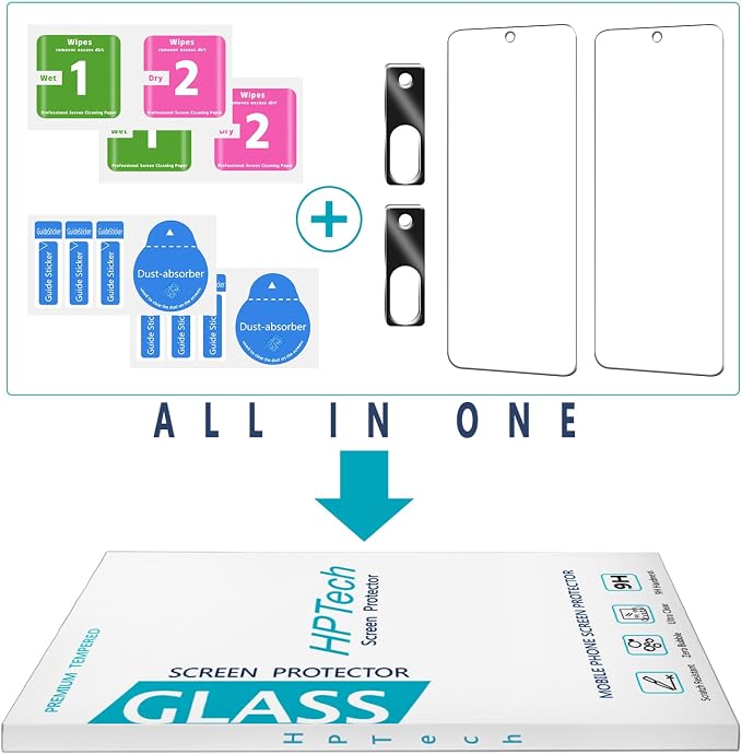 2+2 Pack Screen Protector for Google Pixel 8a Tempered Glass | with Camera Lens Protector, Anti Scratch, Bubble Free - Image 7
