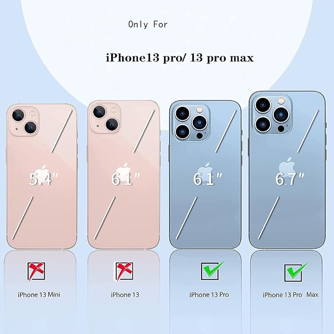 2 Pack Glitter Camera Lens Cover Protector Compatible with iPhone 13 Pro/iPhone 13 Pro Max Metal Bling Diamond Camera Lens Cover Sticker Protector (Gold) - Image 2
