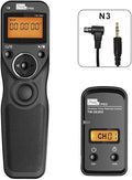 Pixel TW-283 N3 Wireless Shutter Remote Control Tiner Remote Shutter Release for Canon Eos 5D Mark IV 5D 6D 7D Mark 1DX MARKII R5 R6 50D 40D 30D 20D 10D D60 D30 D2000 EOS-1V EOS-3 by Pixel