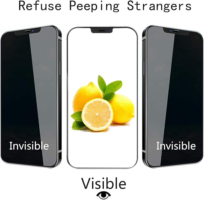PEHAEL for iPhone 12 Pro Max Privacy Screen Protector+Camera Lens Protector | Installation kits, Anti-Spy Private, Anti-Scratch, 9H Tempered Glass, Case Friendly, 2+2 Pack, [6.7 inch] - Image 5