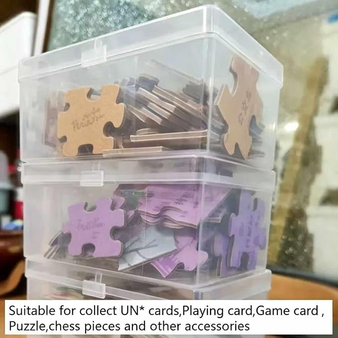 4PCS Plastic Game Card Storage Box, Card Case for UNO Cards, playing card box, High Capacity Playing Card Case (NO Cards) - Image 6