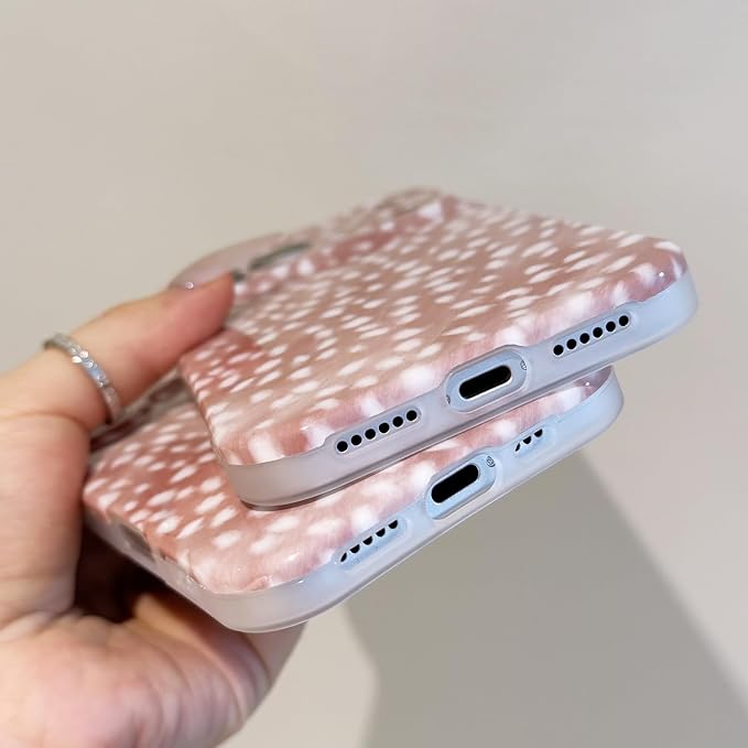 Cute Phone Case for iPhone 16 Case Fawn Deer Print | Camera Lens Protection,Slim Shockproof TPU,Chic Trendy Aesthetic Girly Cover for Women Men - Image 5